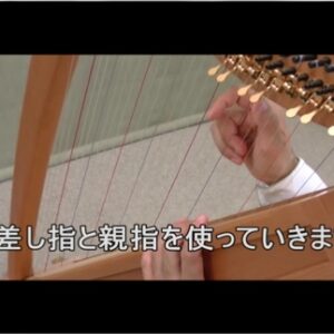 アイリッシュハープレッスン動画5「弦に当てる指の角度について」