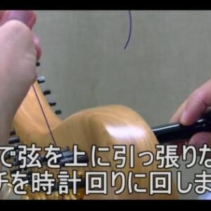 アイリッシュハープレッスン動画8「弦の張り替え方~STEP 2~」