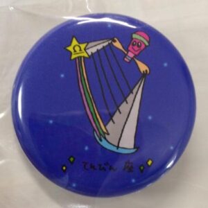 缶バッジ(アイリッシュハープ×星座)てんびん座